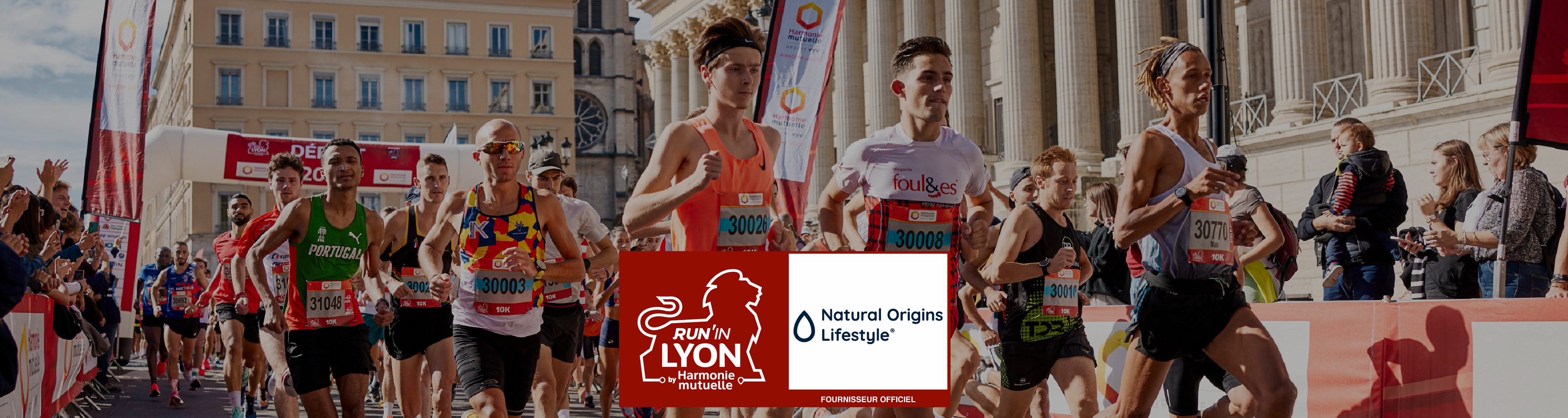 Natural Origins official supplier for the Run In Lyon event with a Lifestyle product range devoted to sports nutrition